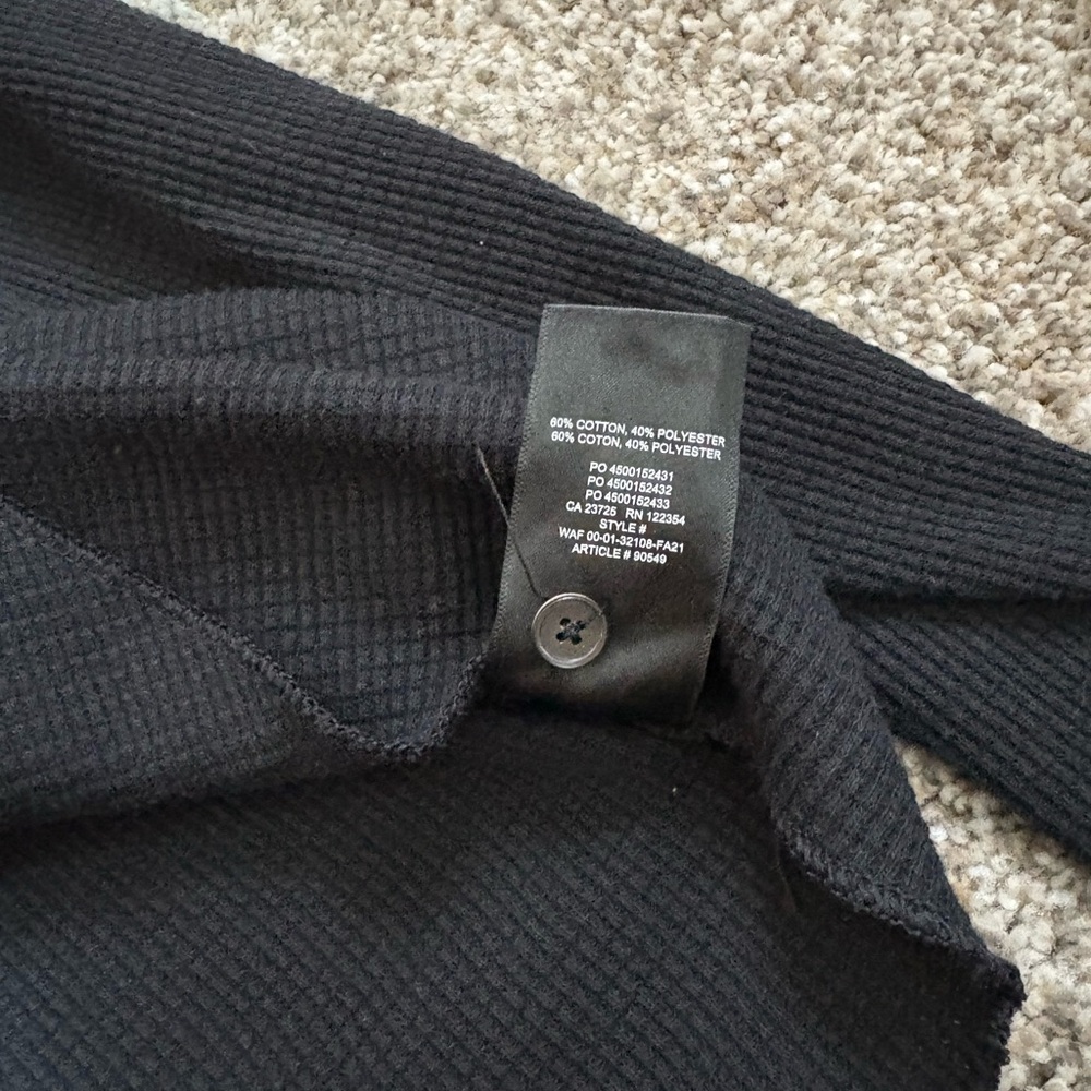 Aritzia The Group Babaton Thermal V-Neck Lounge Cardigan Sweater‎ Women's L - Picture 8 of 9